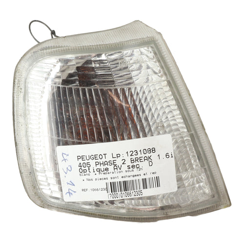 Optique avant secondaire droit (feux)(clignotant) - PEUGEOT 405 PHASE 2 BREAK