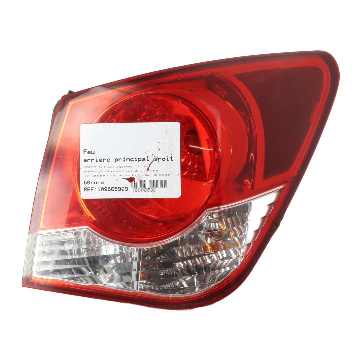 Feu arriere principal droit (feux) - CHEVROLET CRUZE PHASE 1
