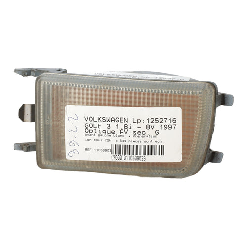 Optique avant secondaire gauche (feux)(clignotant) - VOLKSWAGEN GOLF 3