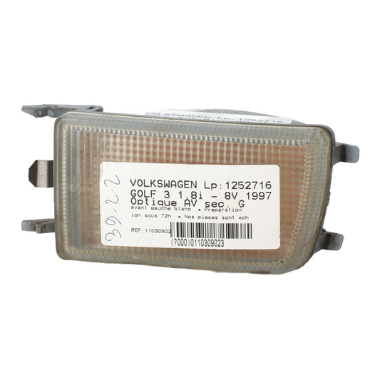Optique avant secondaire gauche (feux)(clignotant) - VOLKSWAGEN GOLF 3