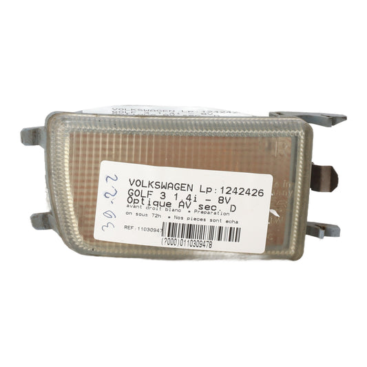 Optique avant secondaire droit (feux)(clignotant) - VOLKSWAGEN GOLF 3