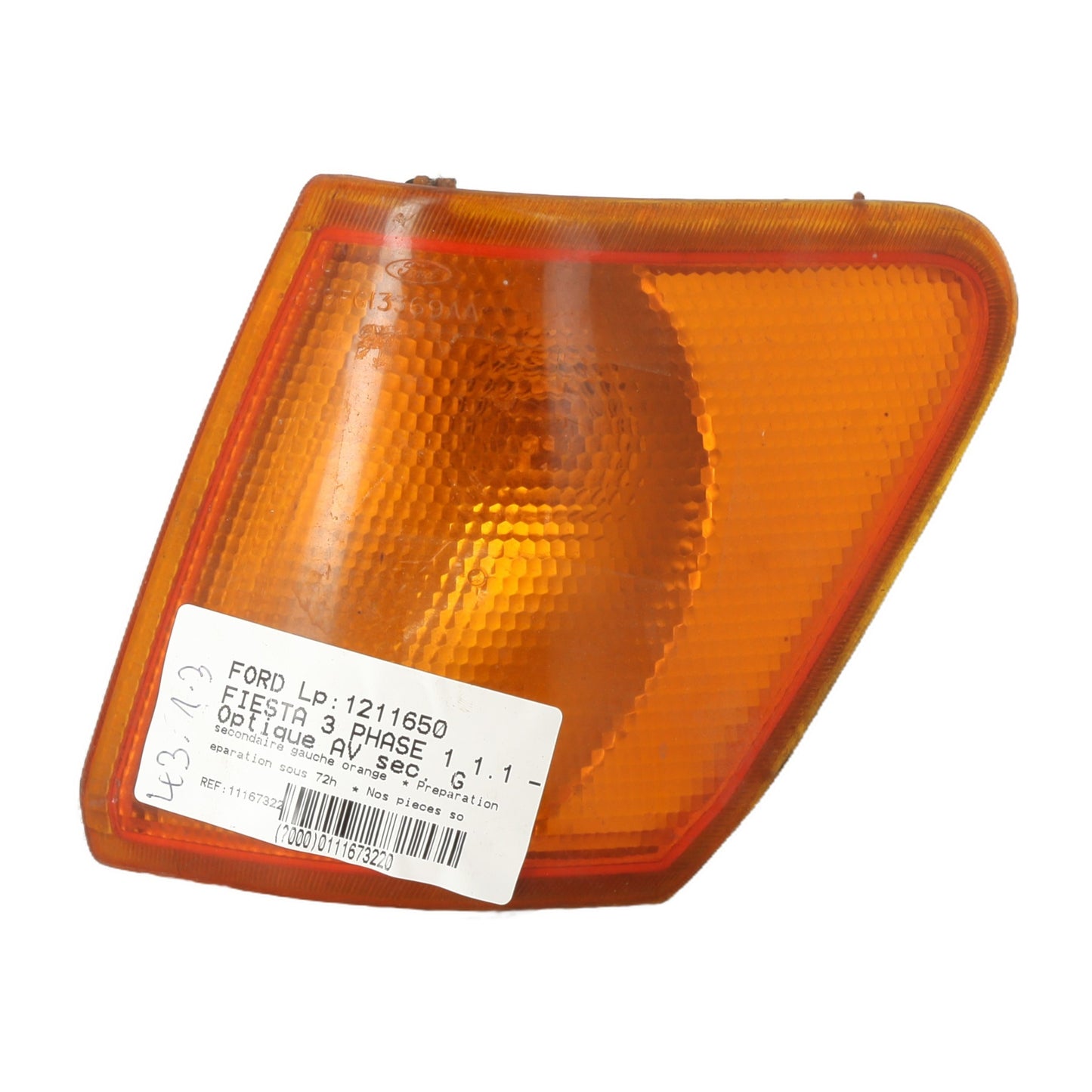Optique avant secondaire gauche (feux)(clignotant) - FORD FIESTA 3 PHASE 1
