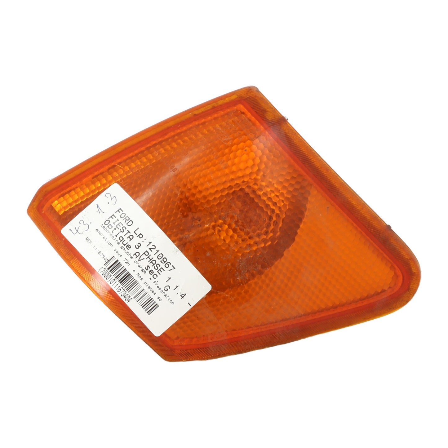 Optique avant secondaire gauche (feux)(clignotant) - FORD FIESTA 3 PHASE 1