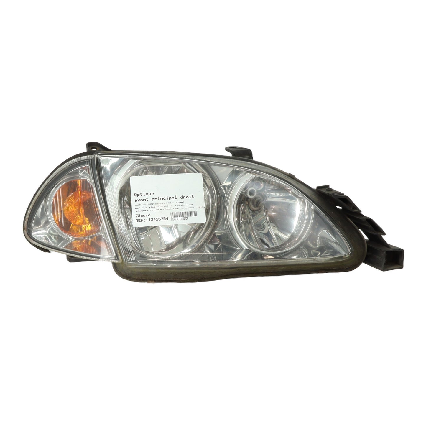 Optique avant principal droit (feux)(phare) - TOYOTA AVENSIS 1 PHASE 2