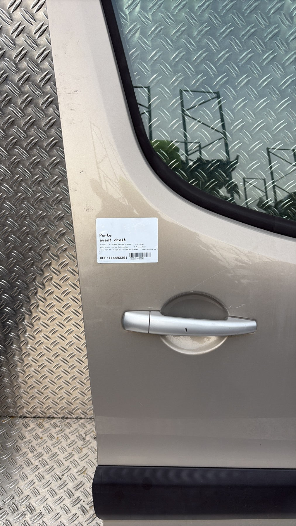 Porte avant droit - PEUGEOT PARTNER 2 PHASE 1 2010.0