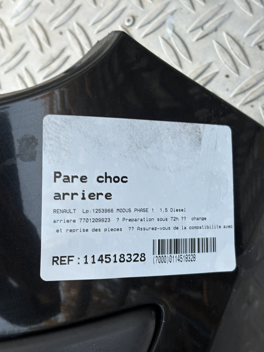 Pare choc arriere - RENAULT MODUS PHASE 1 2005.0