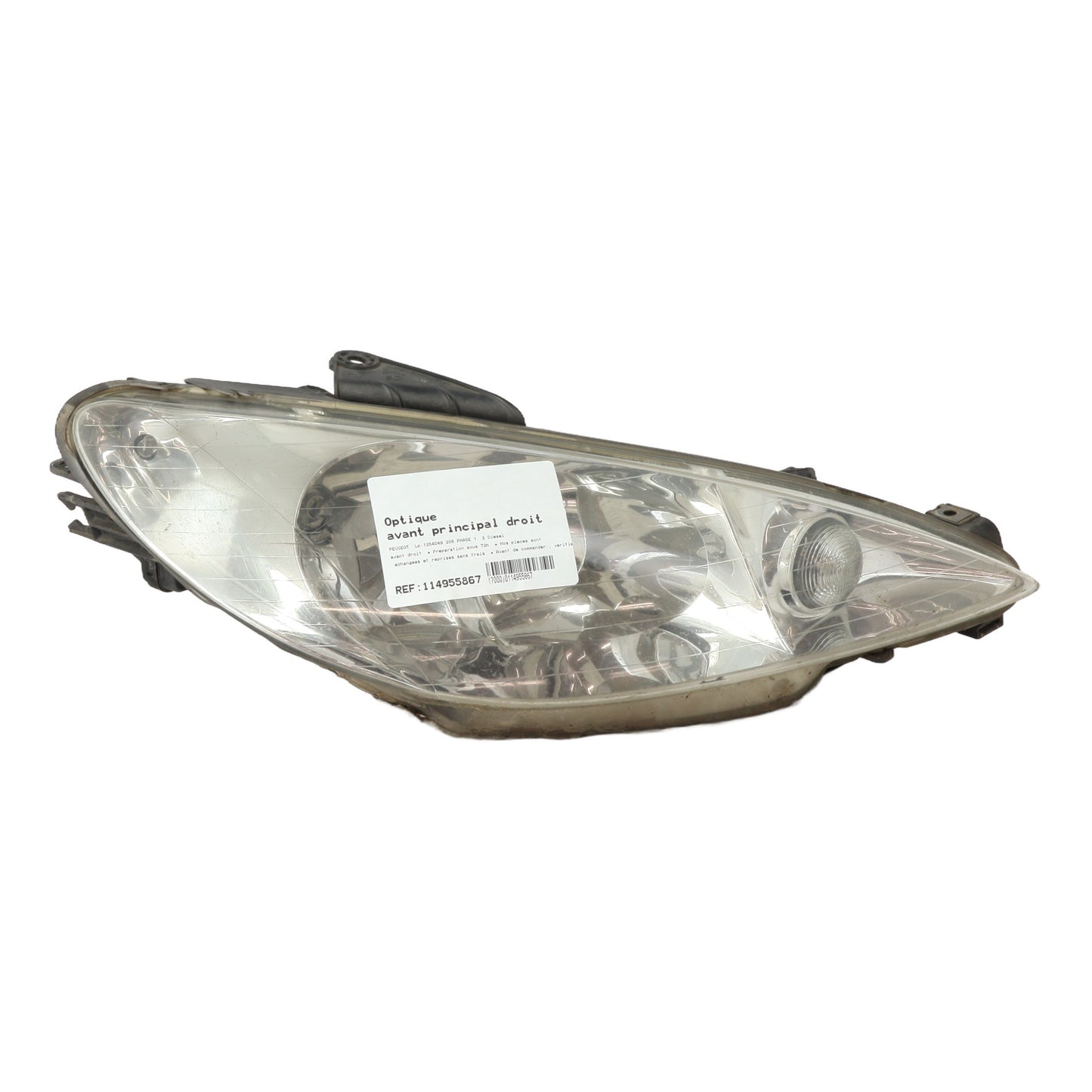 Optique avant principal droit (feux)(phare) - PEUGEOT 206 PHASE 1