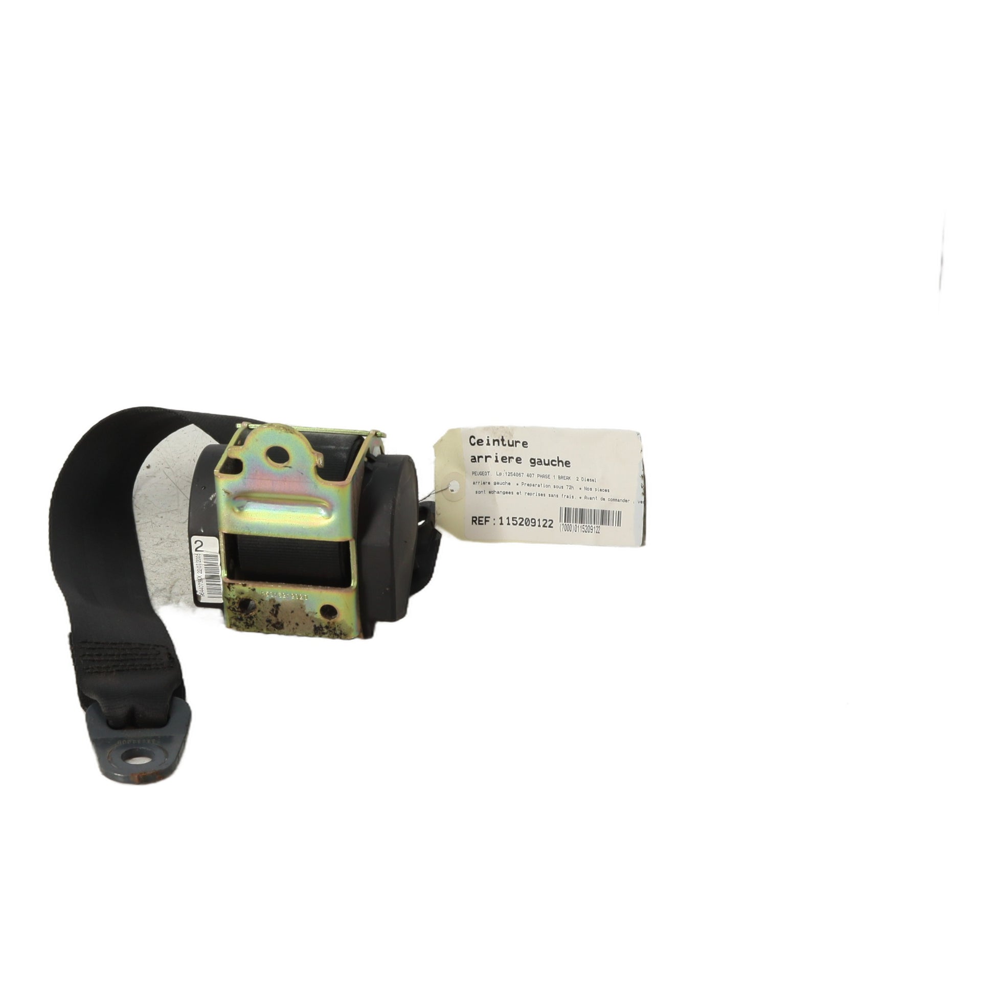 Ceinture arriere gauche