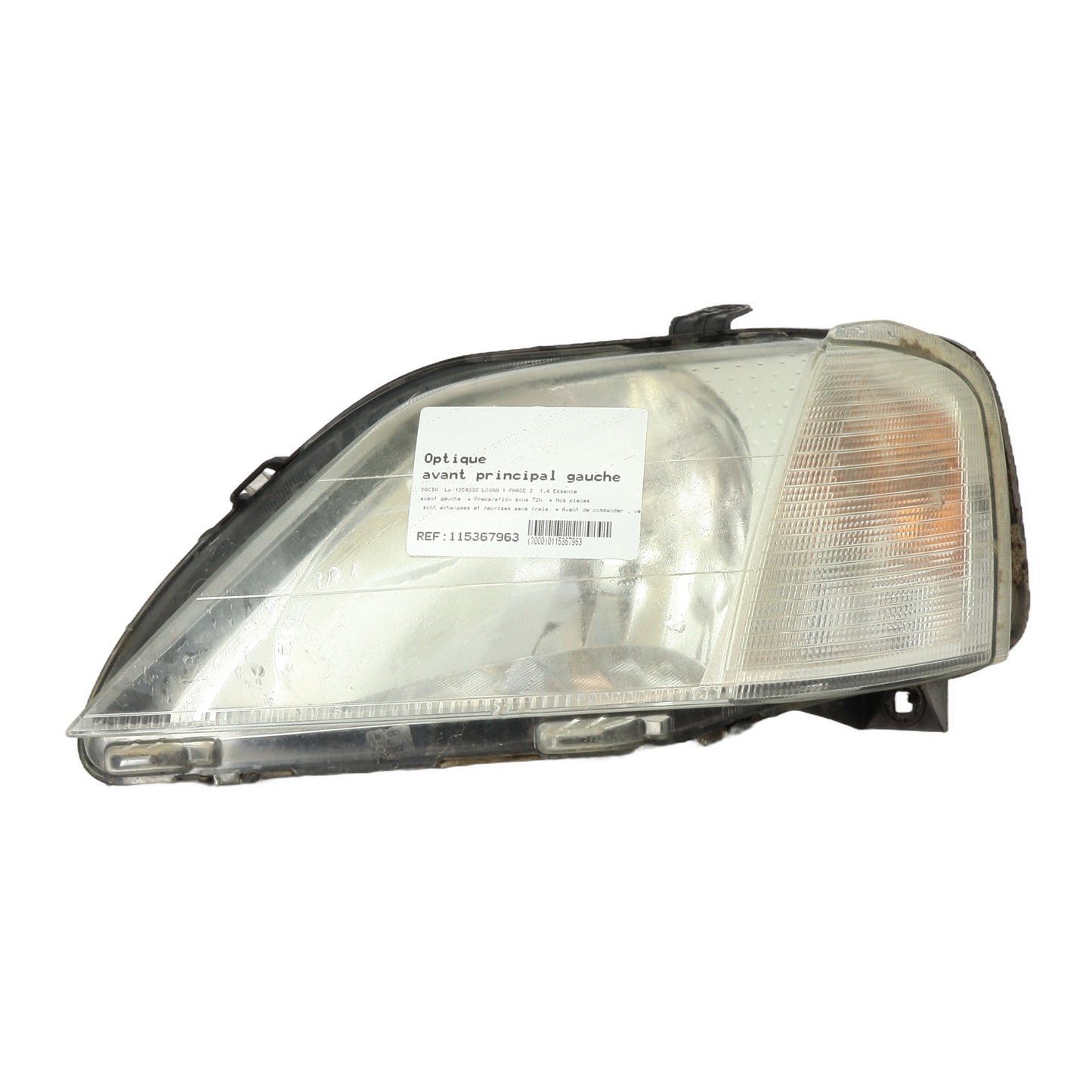 Optique avant principal gauche (feux)(phare) - DACIA LOGAN 1 PHASE 2