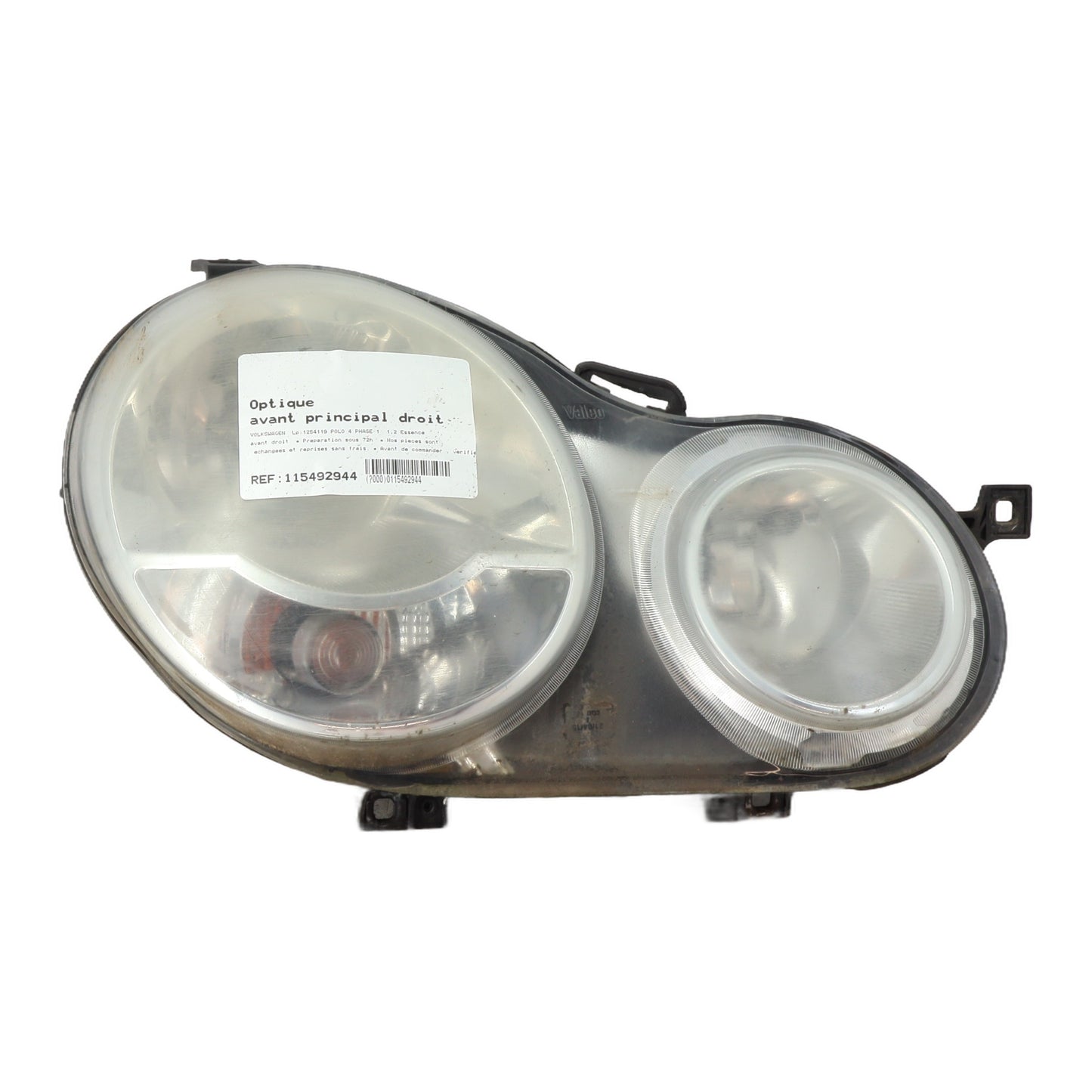 Optique avant principal droit (feux)(phare) - VOLKSWAGEN POLO 4 PHASE 1