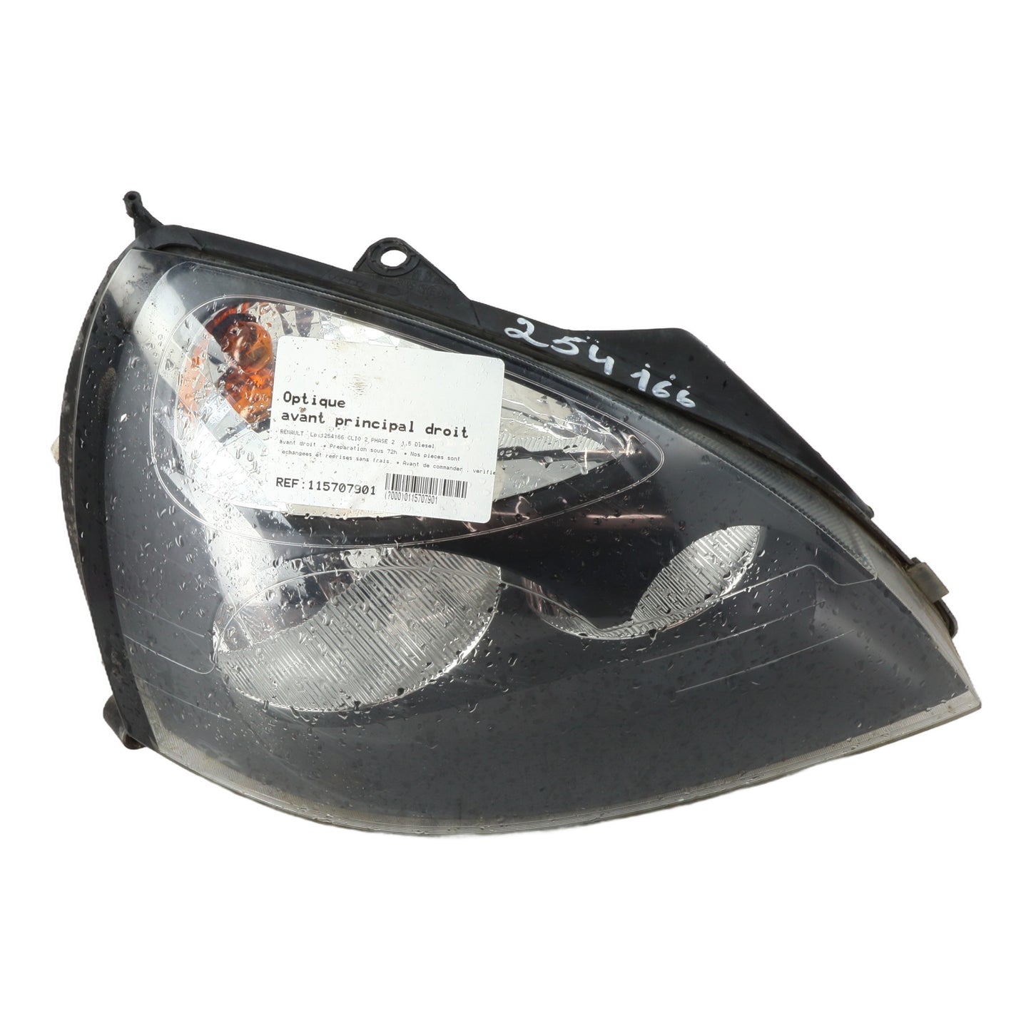 Optique avant principal droit (feux)(phare) - RENAULT CLIO 2 PHASE 2