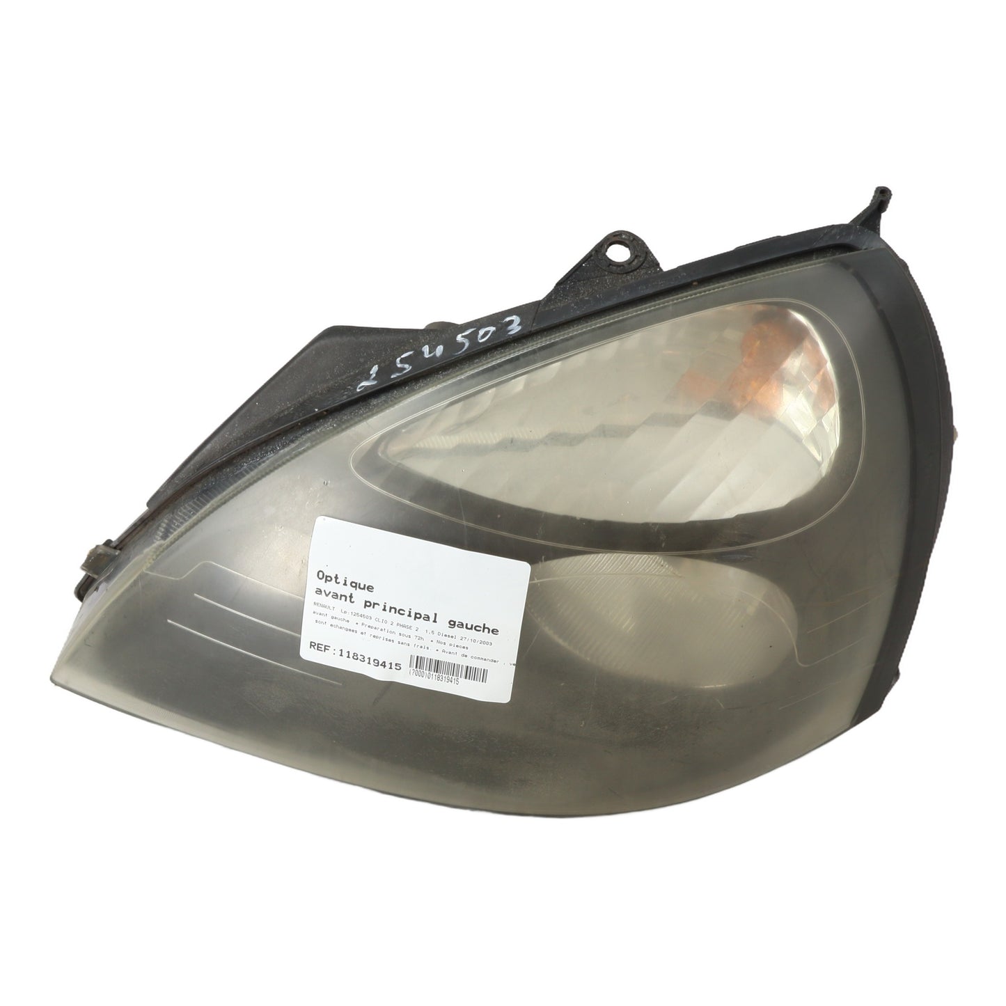 Optique avant principal gauche (feux)(phare) - RENAULT CLIO 2 PHASE 2