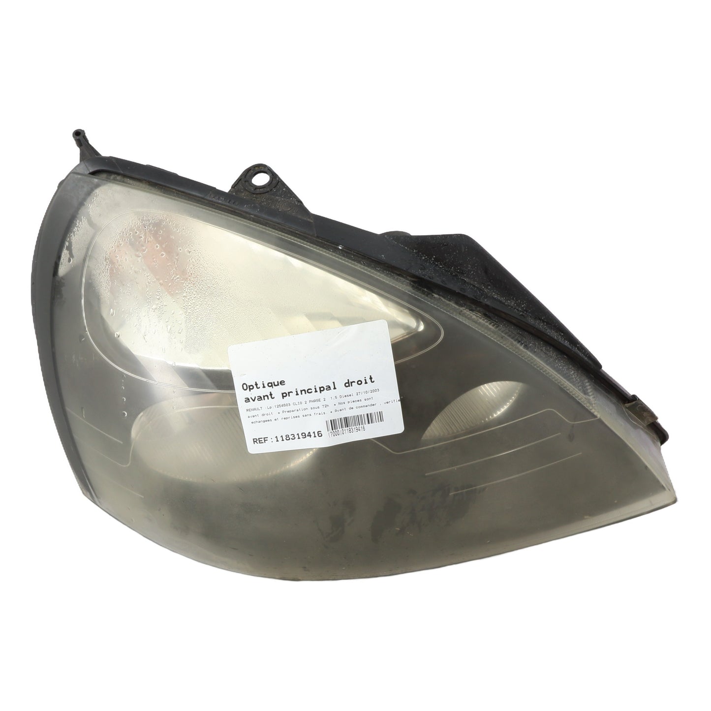 Optique avant principal droit (feux)(phare) - RENAULT CLIO 2 PHASE 2