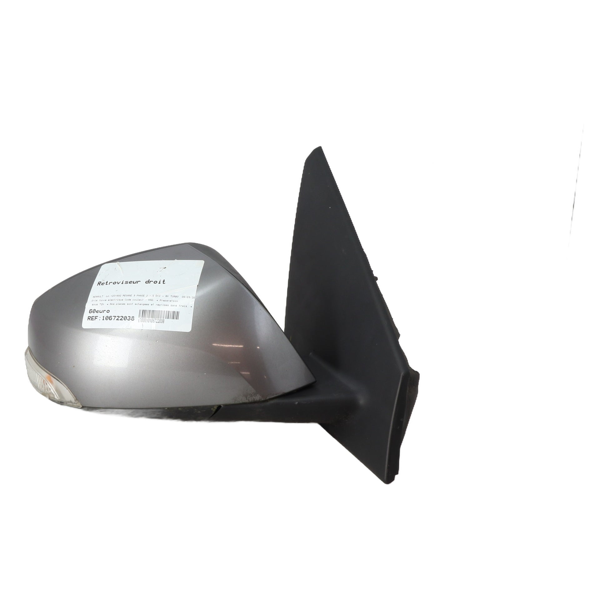 Retroviseur droit - RENAULT MEGANE 3 PHASE 2 (2012)