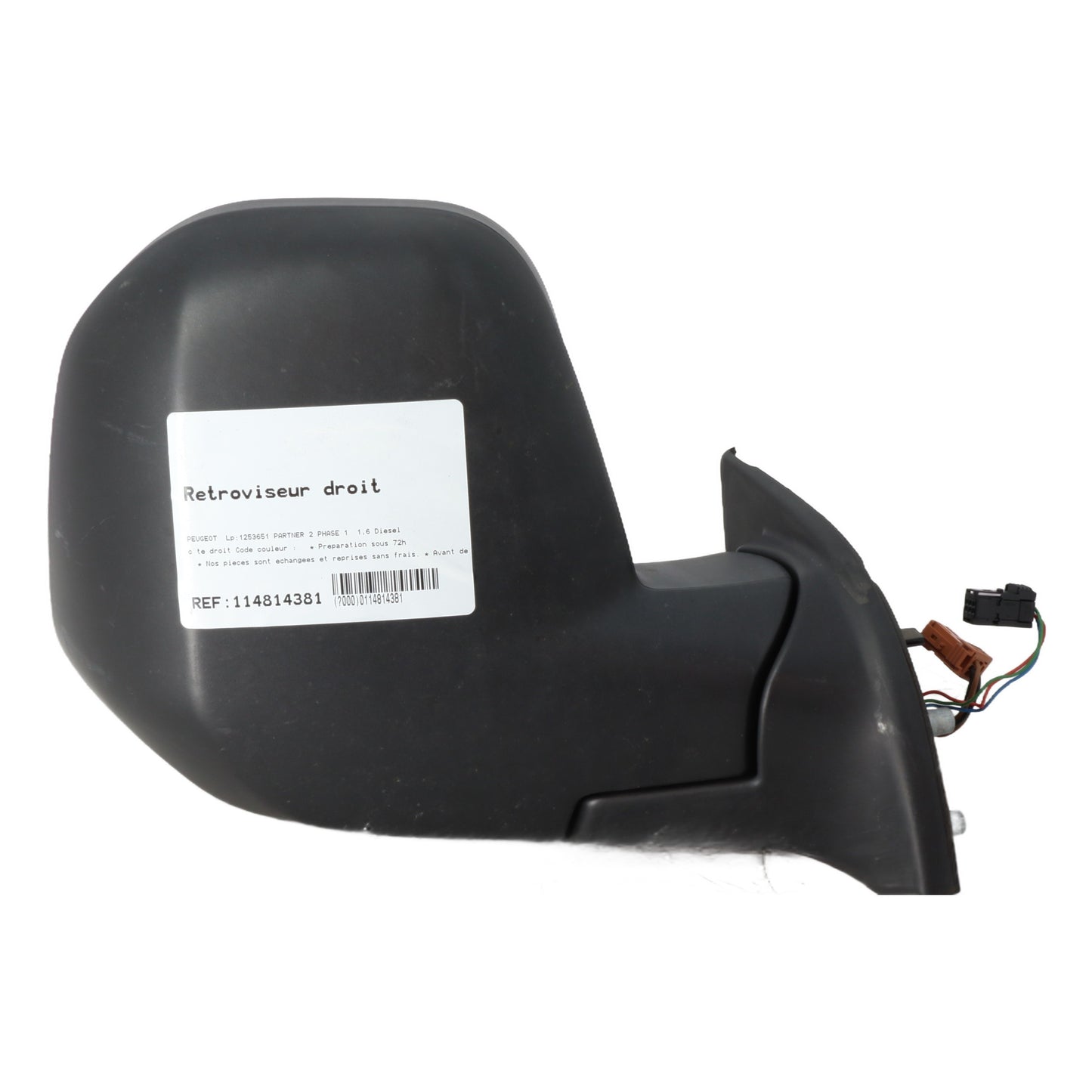 Retroviseur droit - PEUGEOT PARTNER 2 PHASE 1 (2011)