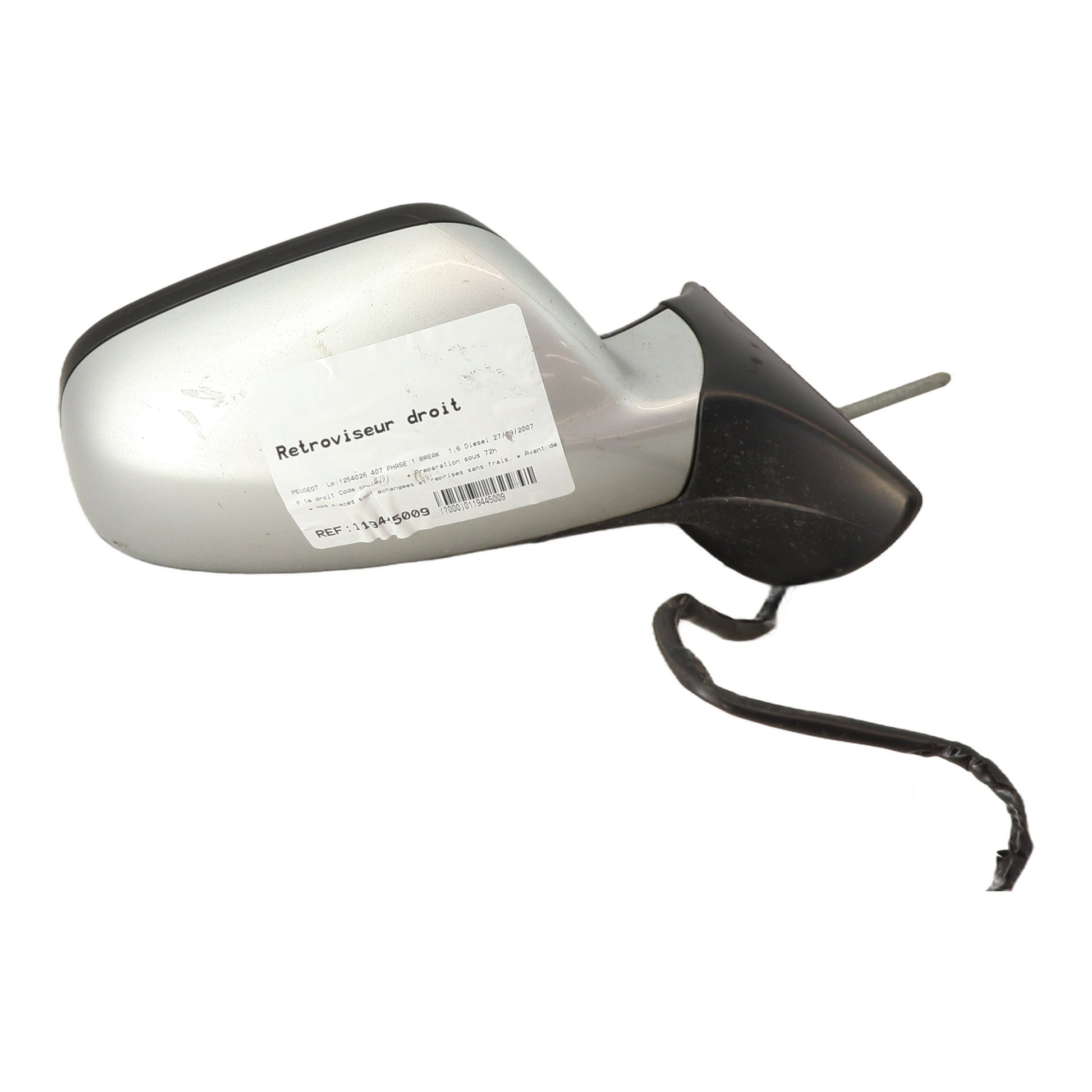 Retroviseur droit - PEUGEOT 407 PHASE 1 BREAK (2007)