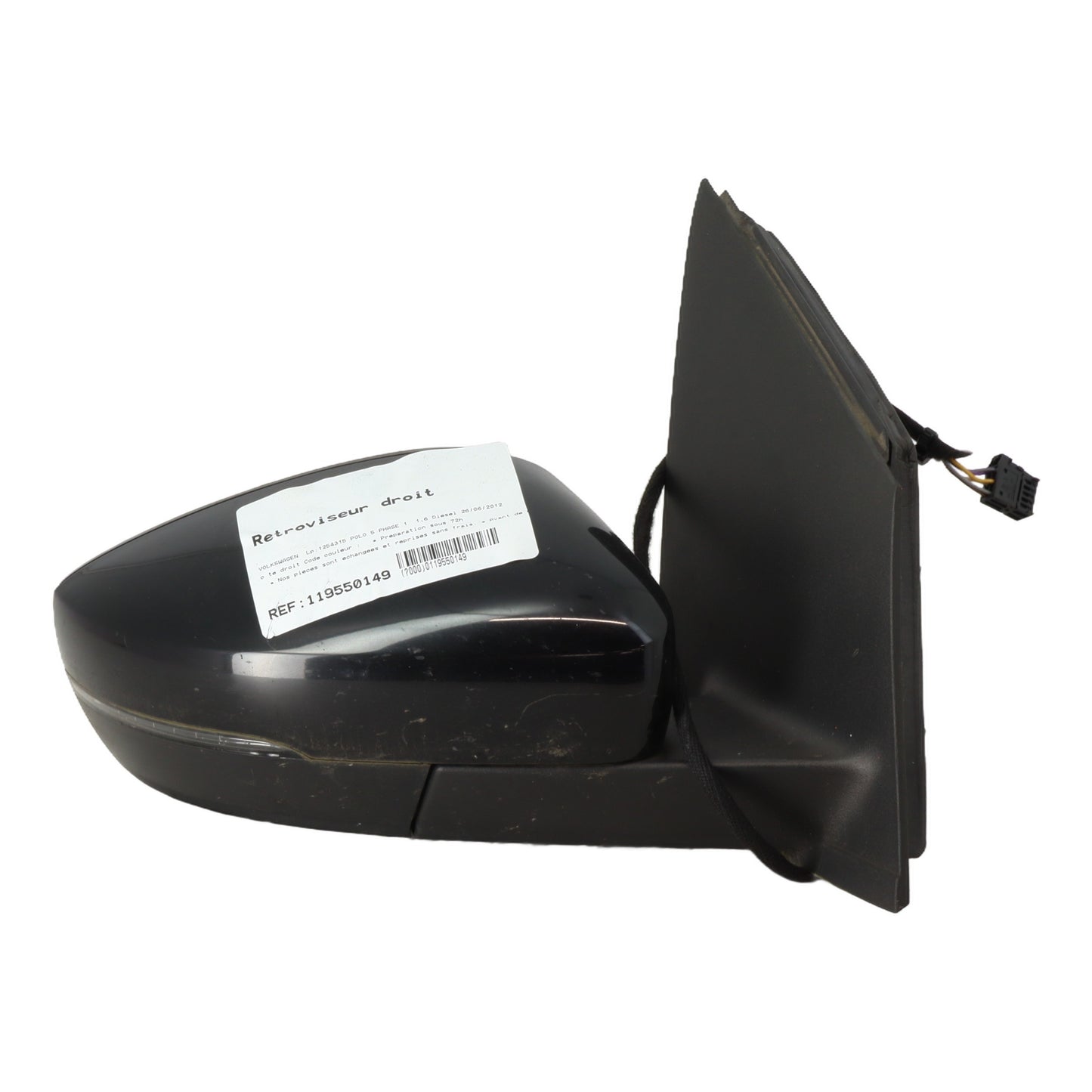 Retroviseur droit - VOLKSWAGEN POLO 5 PHASE 1 (2012)
