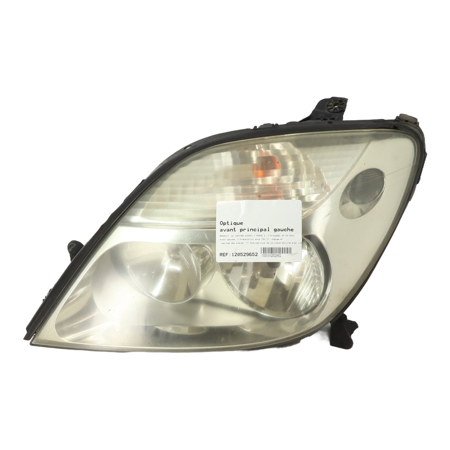 Optique avant principal gauche (feux)(phare) - RENAULT SCENIC 1 PHASE 2