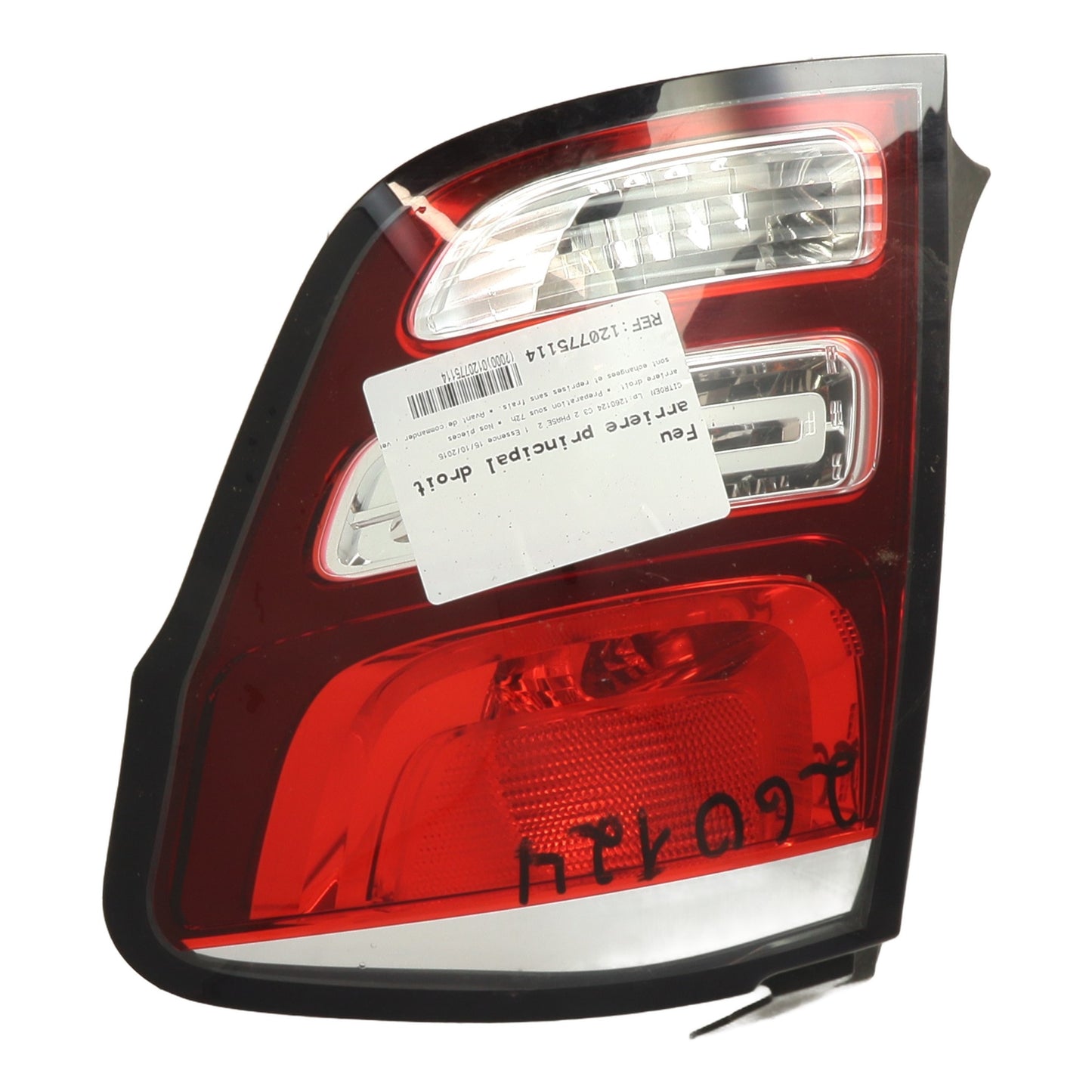 Feu arriere principal droit (feux) - CITROEN C3 2 PHASE 2