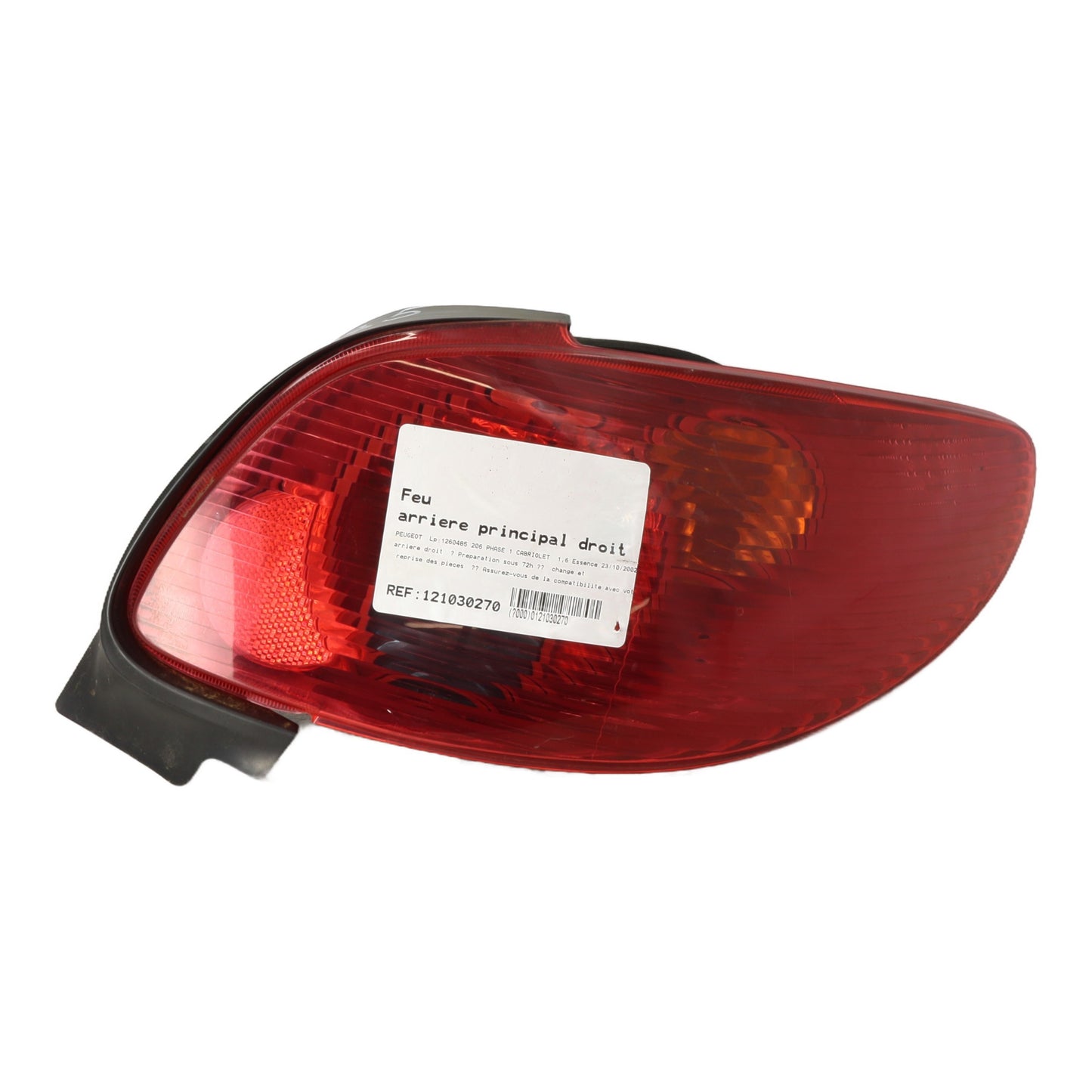 Feu arriere principal droit (feux) - PEUGEOT 206 PHASE 1 CABRIOLET