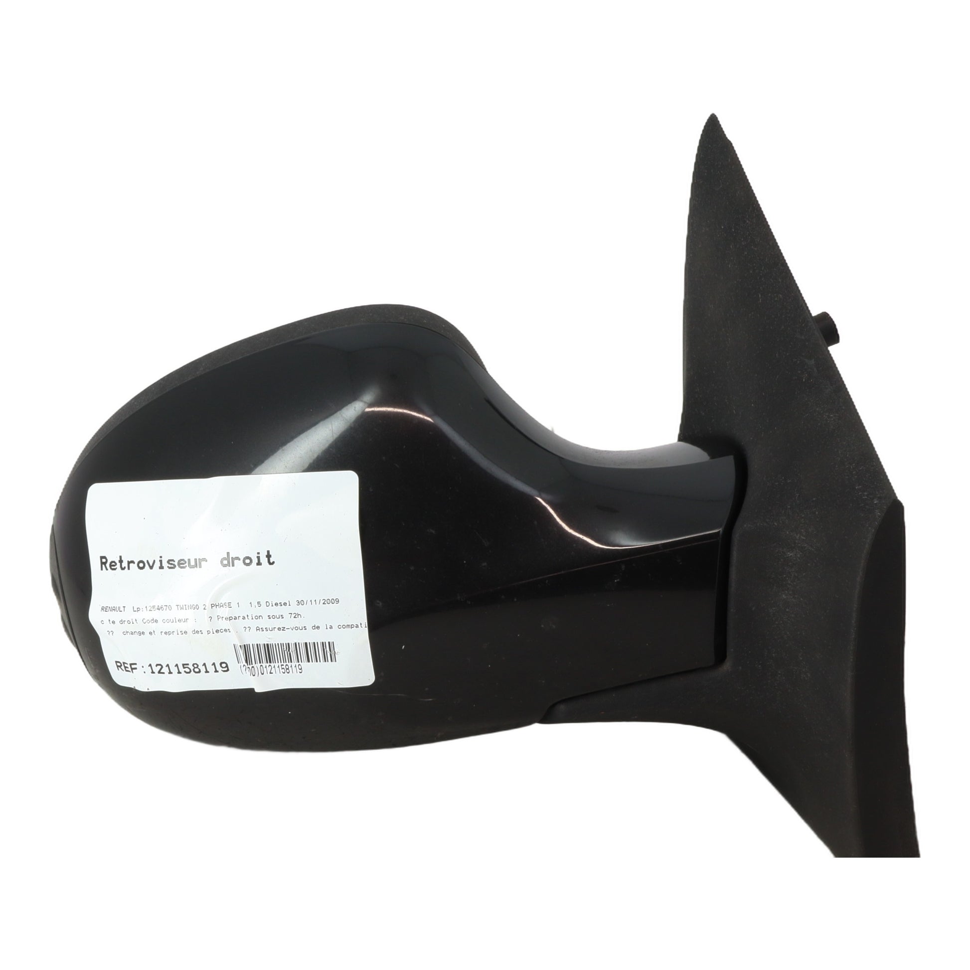 Retroviseur droit - RENAULT TWINGO 2 PHASE 1 (2009)