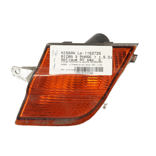 Optique avant secondaire gauche (feux)(clignotant) - NISSAN MICRA 3 PHASE 1