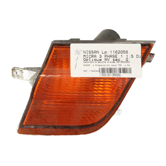 Optique avant secondaire gauche (feux)(clignotant) - NISSAN MICRA 3 PHASE 1