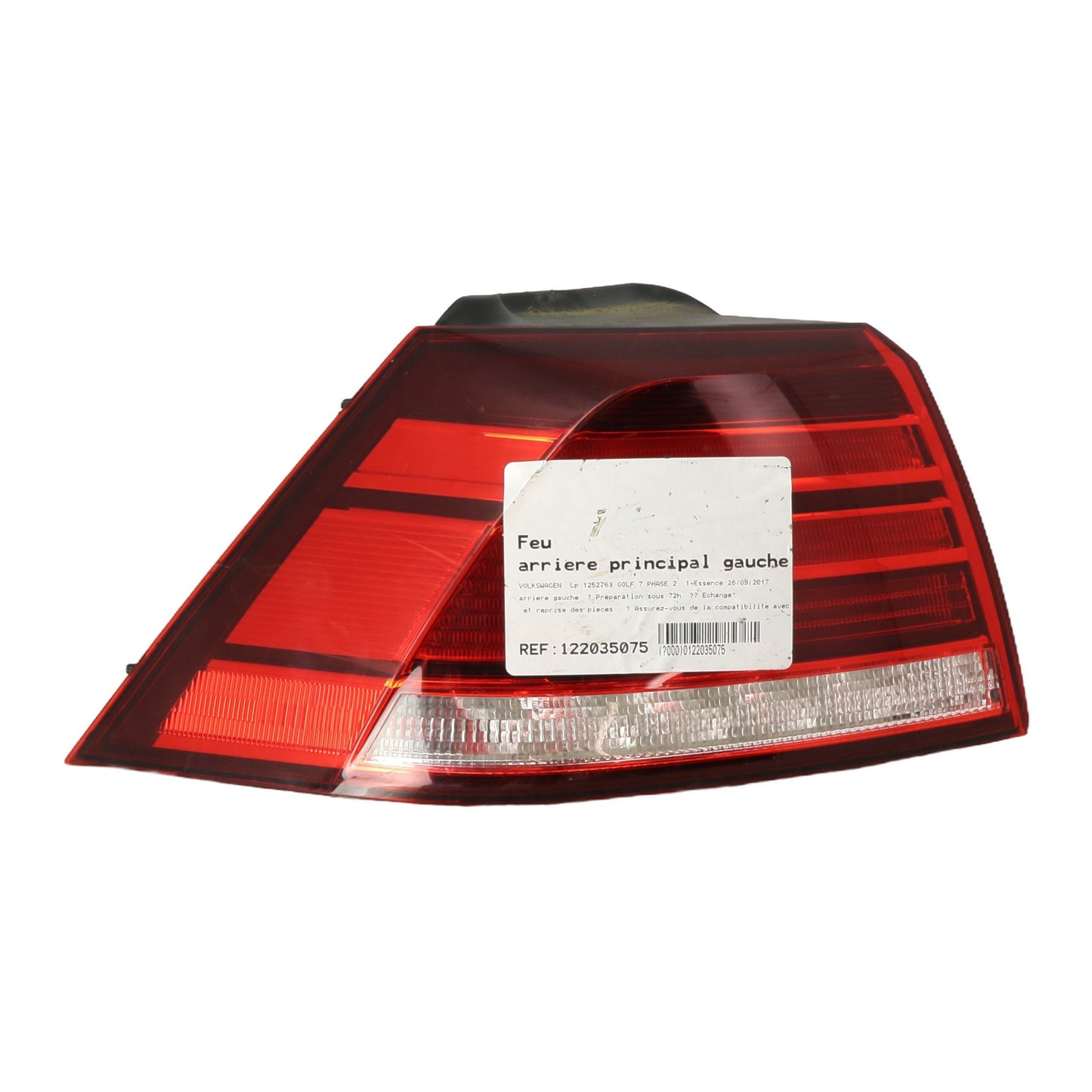 Feu arriere principal gauche (feux) - VOLKSWAGEN GOLF 7 PHASE 2
