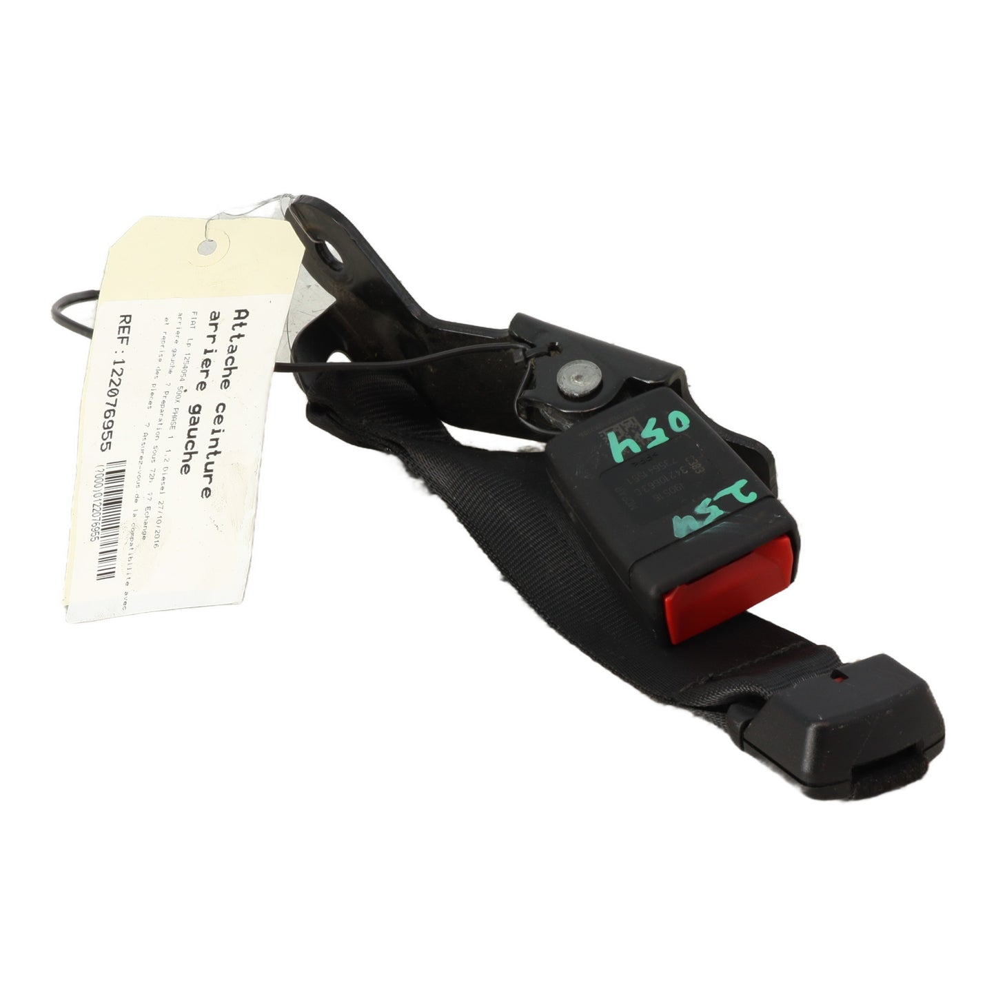 Attache ceinture arriere gauche