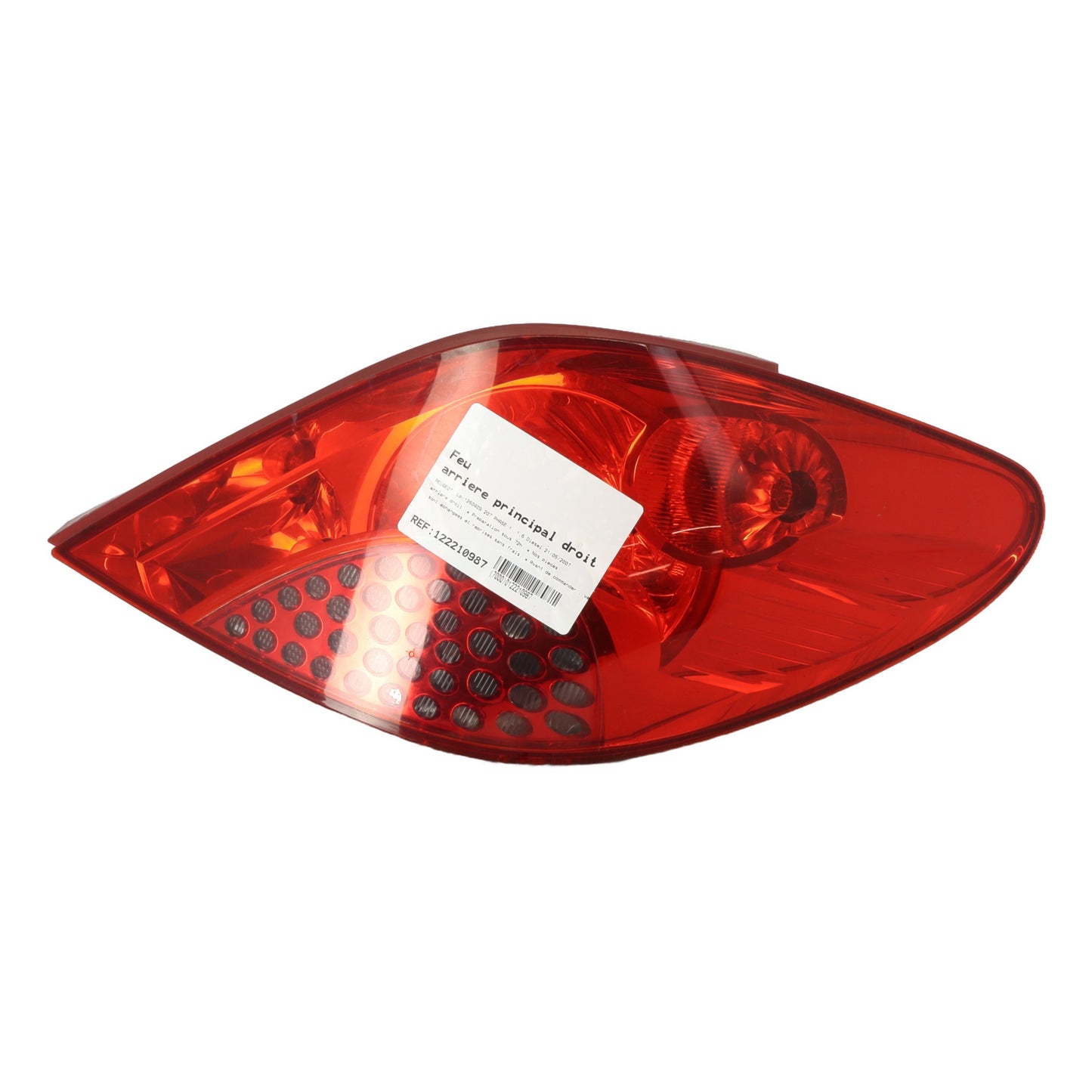 Feu arriere principal droit (feux) - PEUGEOT 207 PHASE 1