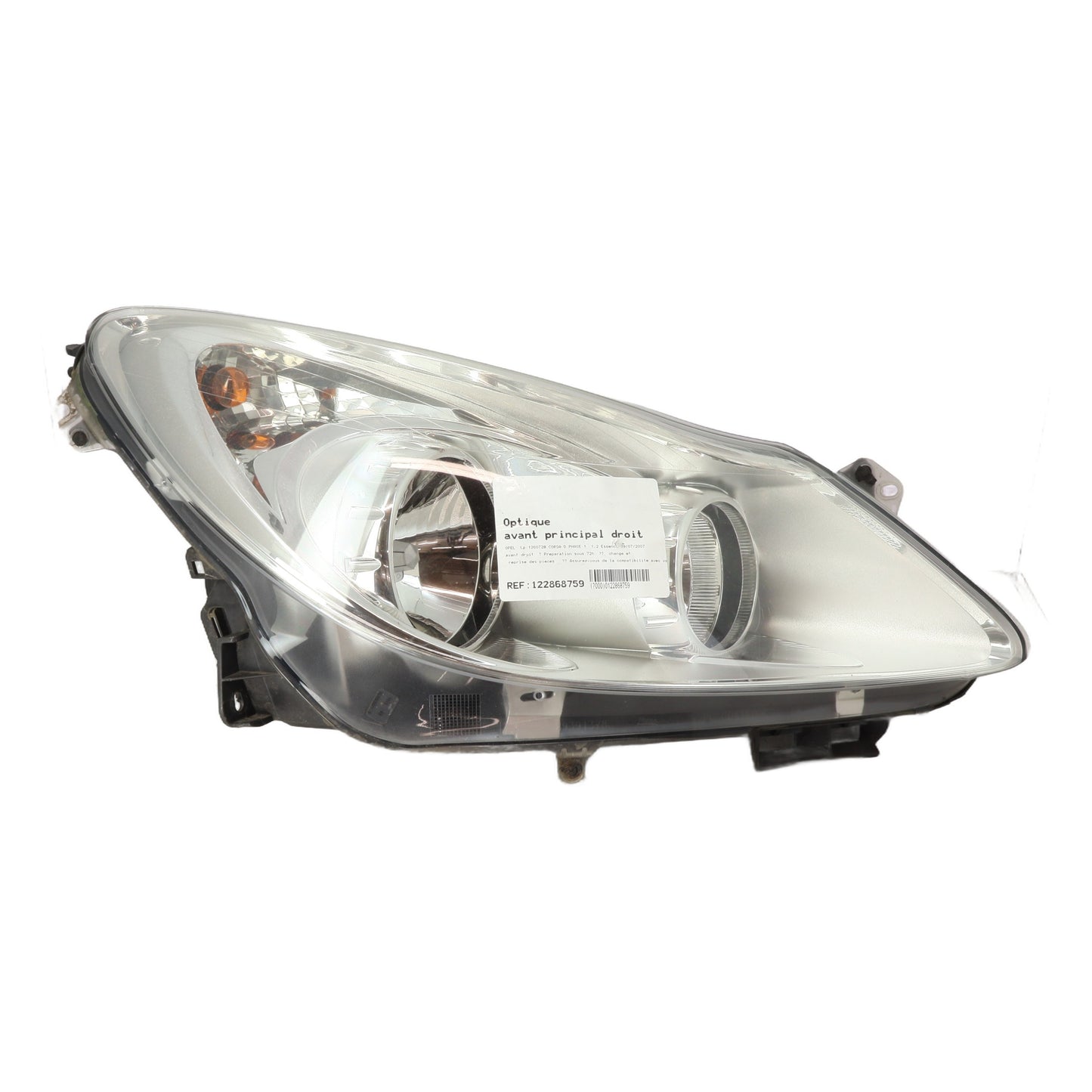 Optique avant principal droit (feux)(phare) - OPEL CORSA D PHASE 1