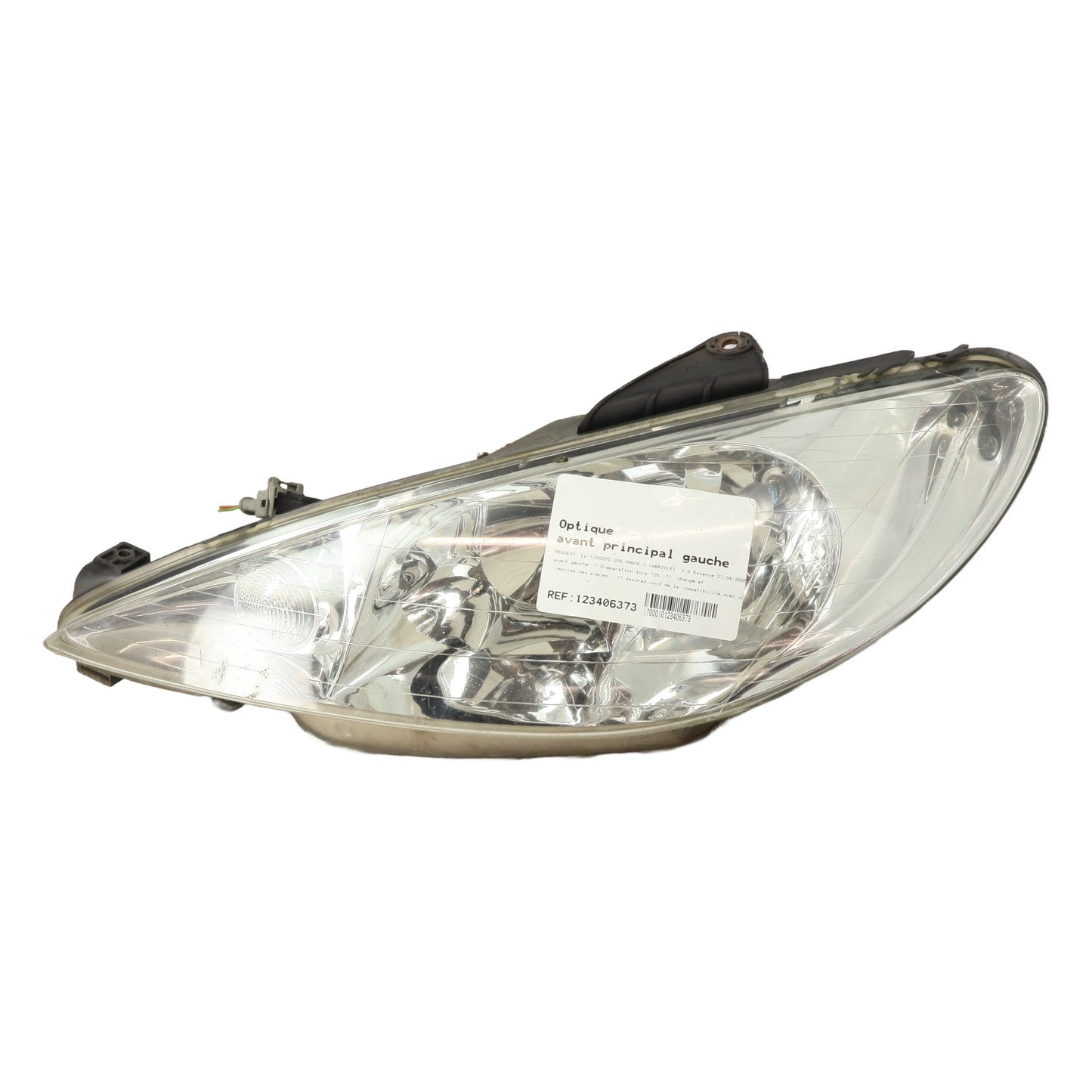 Optique avant principal gauche (feux)(phare) - PEUGEOT 206 PHASE 2 CABRIOLET