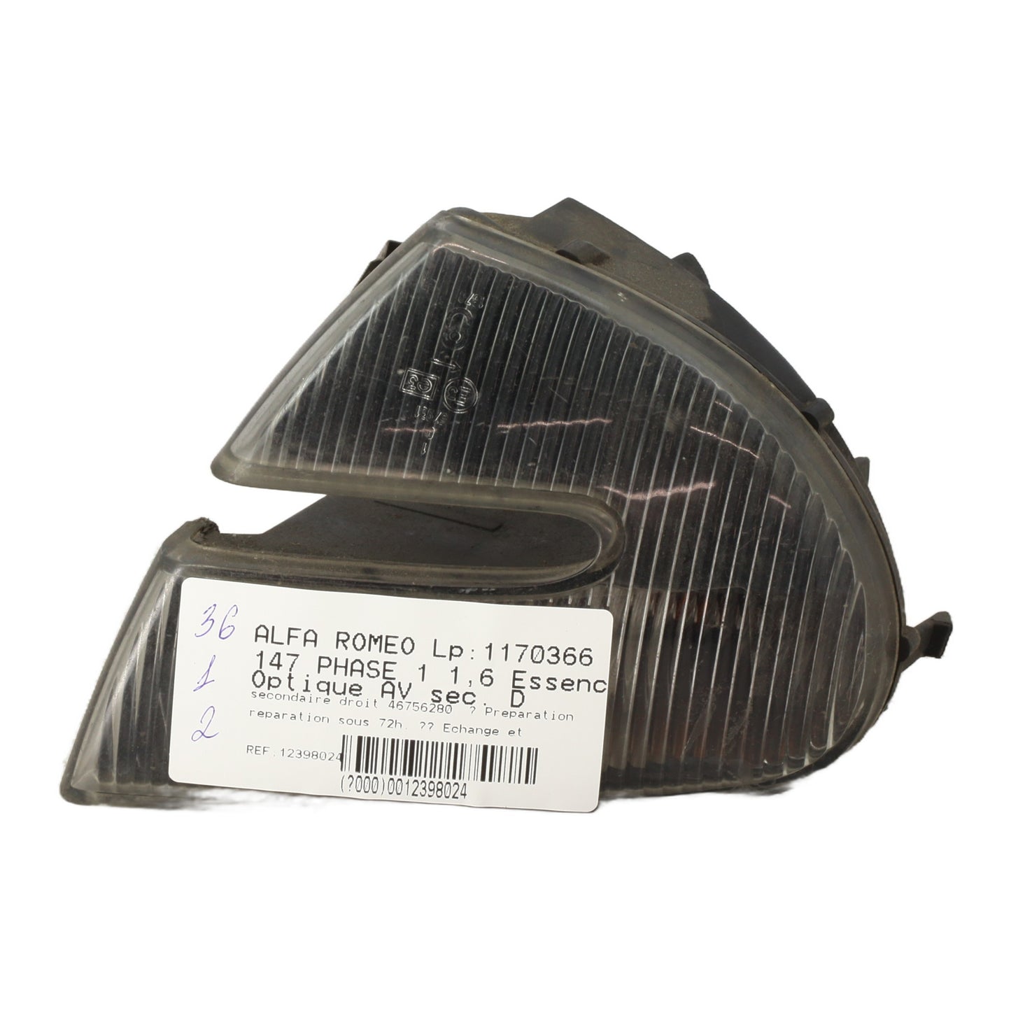 Optique avant secondaire droit (feux)(clignotant) - ALFA ROMEO 147 PHASE 1