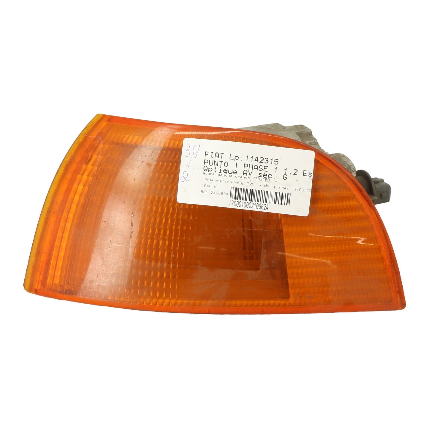 Optique avant secondaire gauche (feux)(clignotant) - FIAT PUNTO 1 PHASE 1