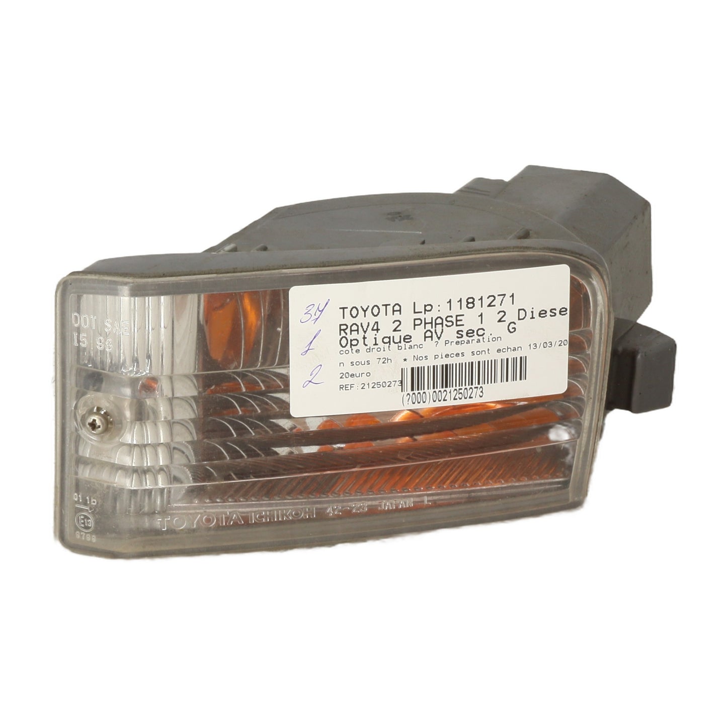 Optique avant secondaire gauche (feux)(clignotant) - TOYOTA RAV4 2 PHASE 1