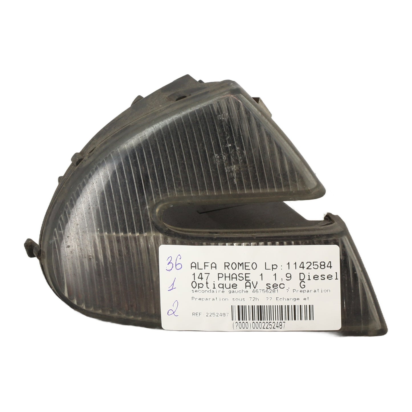Optique avant secondaire gauche (feux)(clignotant) - ALFA ROMEO 147 PHASE 1