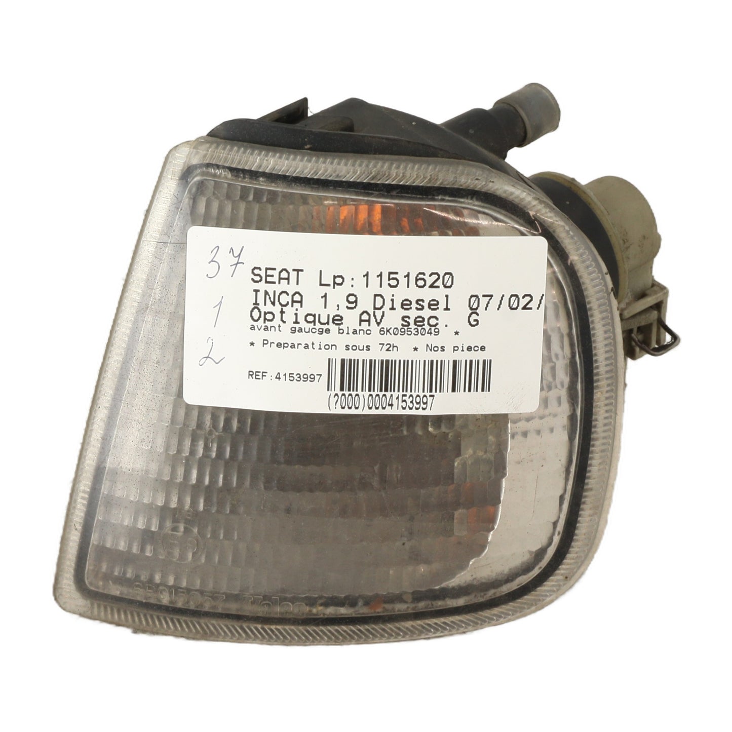 Optique avant secondaire gauche (feux)(clignotant) - SEAT INCA  Diesel
