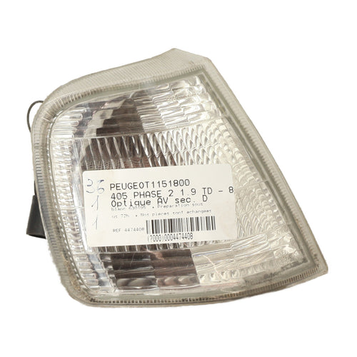 Optique avant secondaire droit (feux)(clignotant) - PEUGEOT 405 PHASE 2