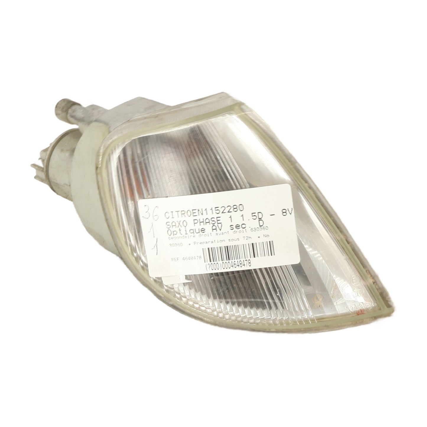 Optique avant secondaire droit (feux)(clignotant) - CITROEN SAXO PHASE 1