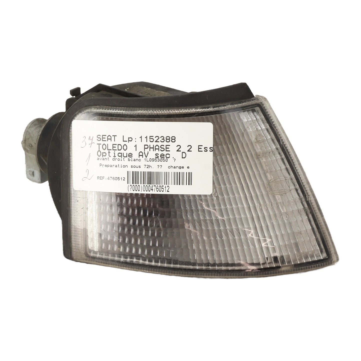Optique avant secondaire droit (feux)(clignotant) - SEAT TOLEDO 1 PHASE 2