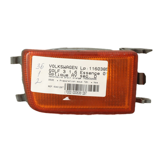 Optique avant secondaire droit (feux)(clignotant) - VOLKSWAGEN GOLF 3
