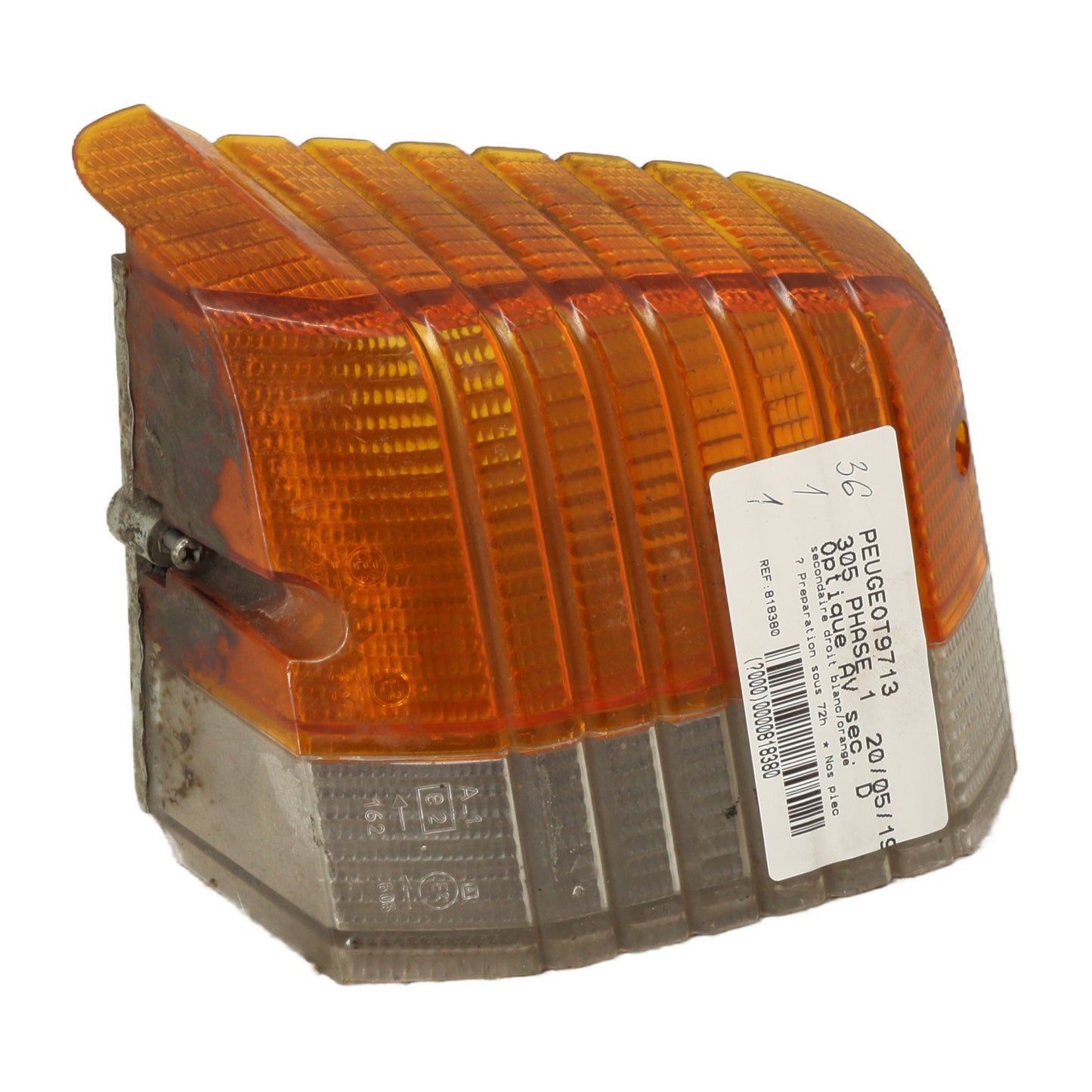 Optique avant secondaire droit (feux)(clignotant) - PEUGEOT 305 PHASE 1