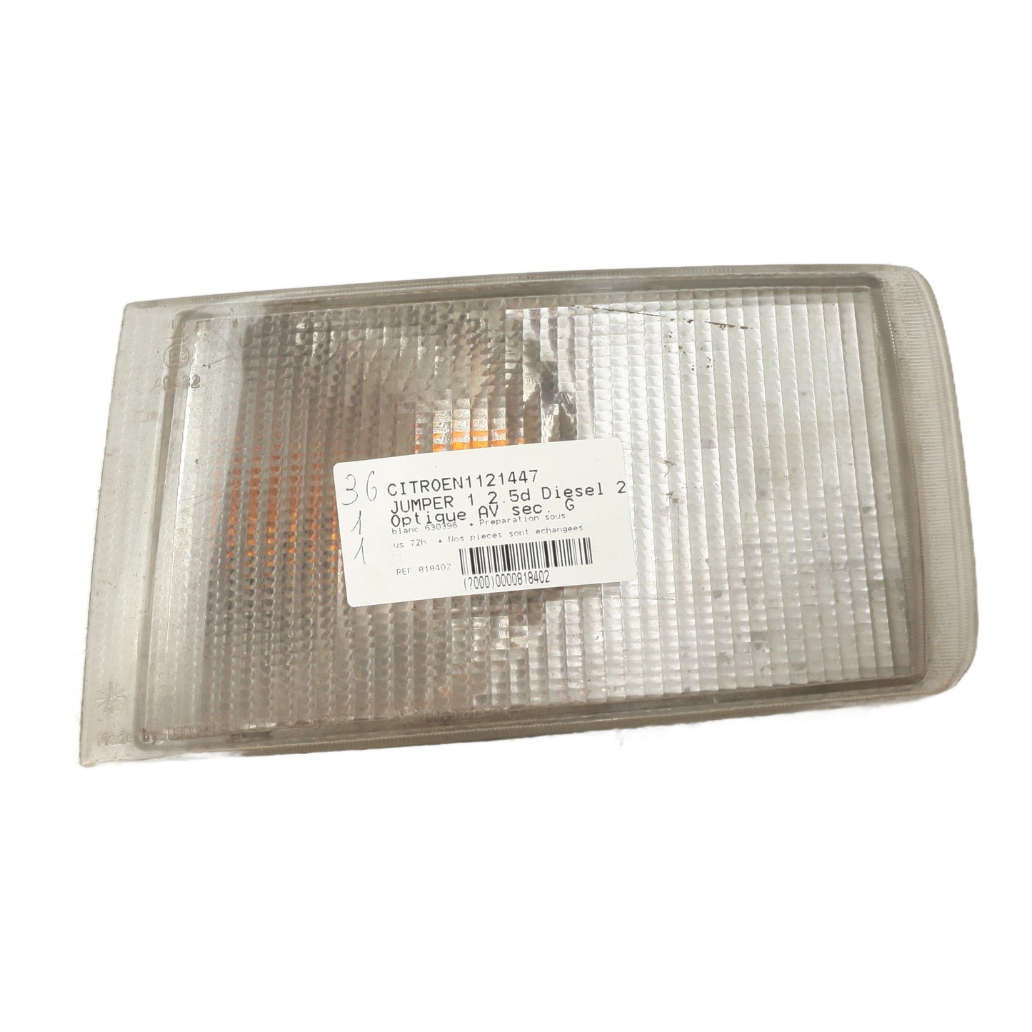Optique avant secondaire gauche (feux)(clignotant) - CITROEN JUMPER 1