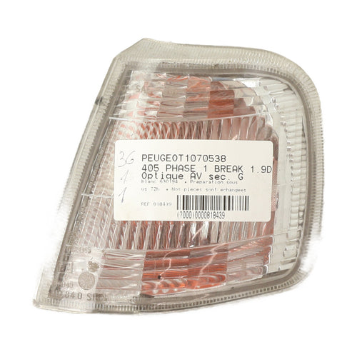 Optique avant secondaire gauche (feux)(clignotant) - PEUGEOT 405 PHASE 1 BREAK
