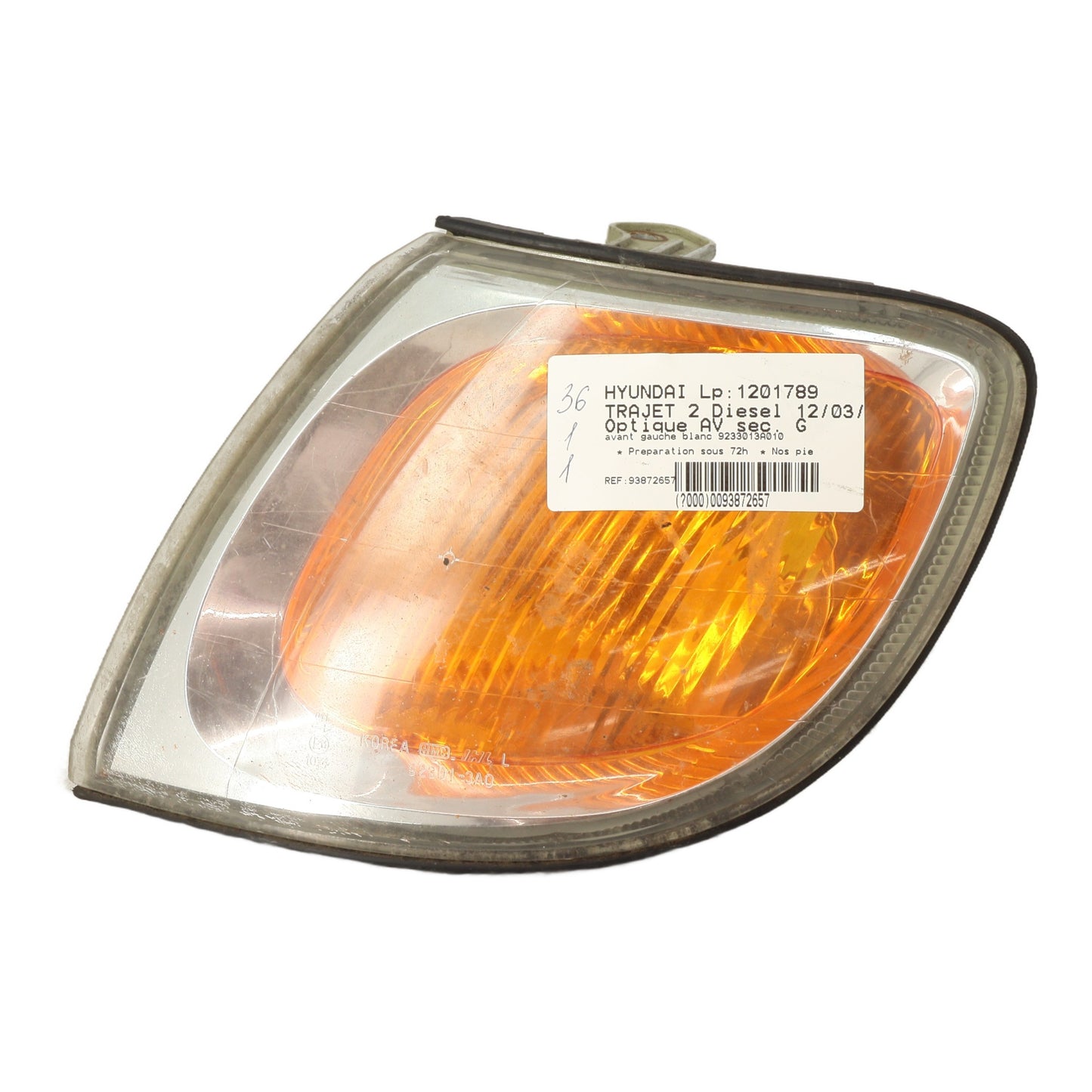 Optique avant secondaire gauche (feux)(clignotant) - HYUNDAI TRAJET