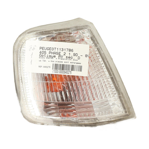 Optique avant secondaire droit (feux)(clignotant) - PEUGEOT 405 PHASE 2