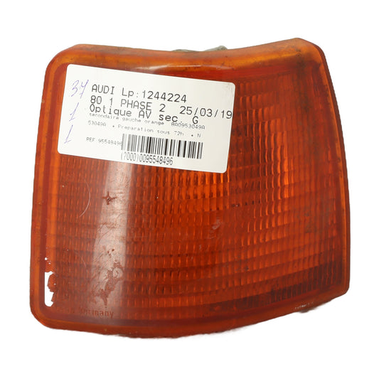 Optique avant secondaire gauche (feux)(clignotant) - AUDI 80 1 PHASE 2