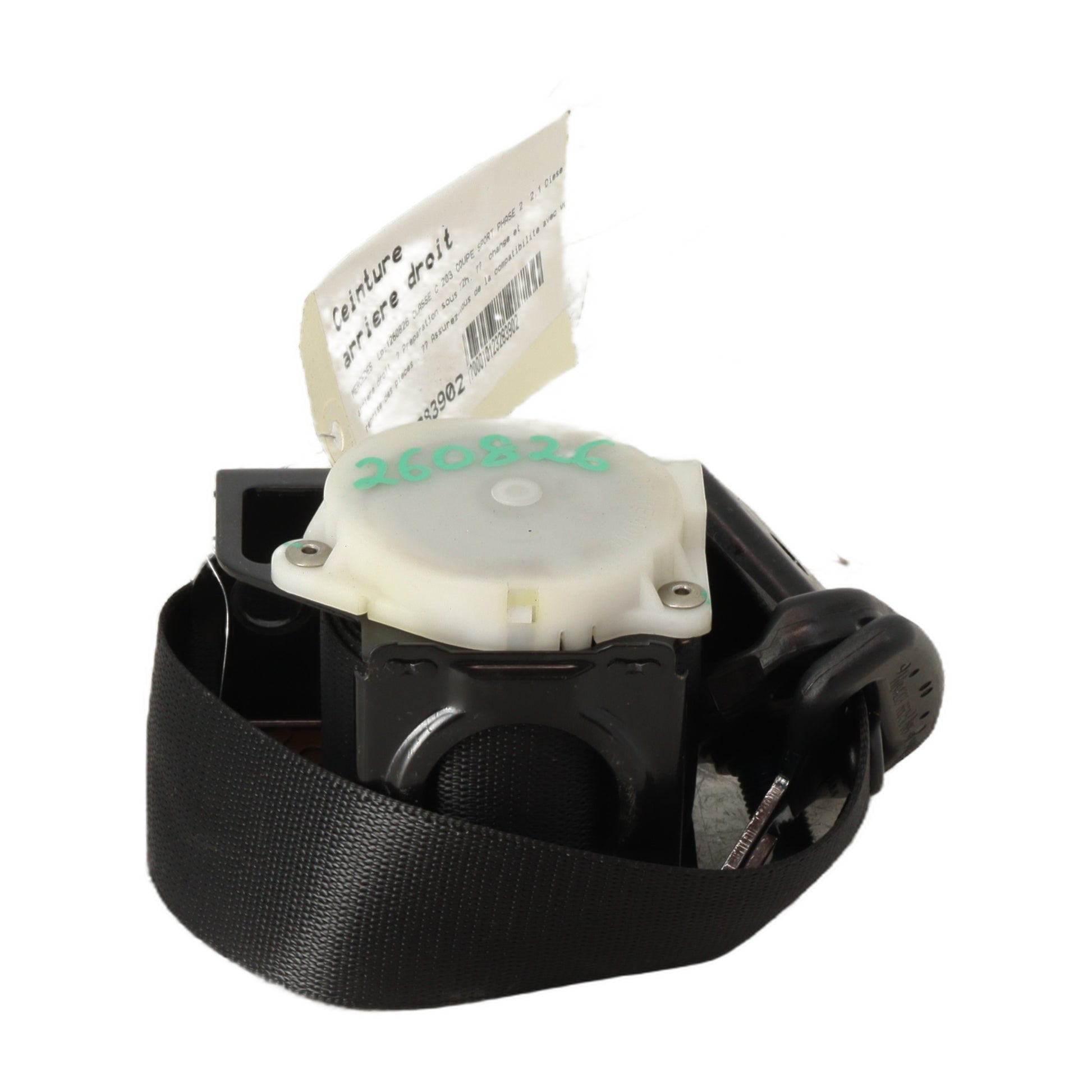 Ceinture arriere droit