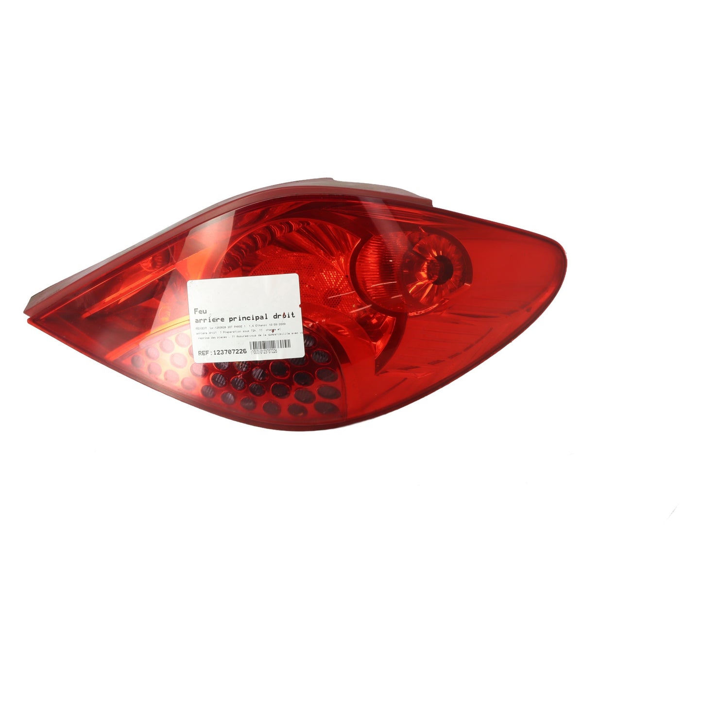 Feu arriere principal droit (feux) - PEUGEOT 207 PHASE 1