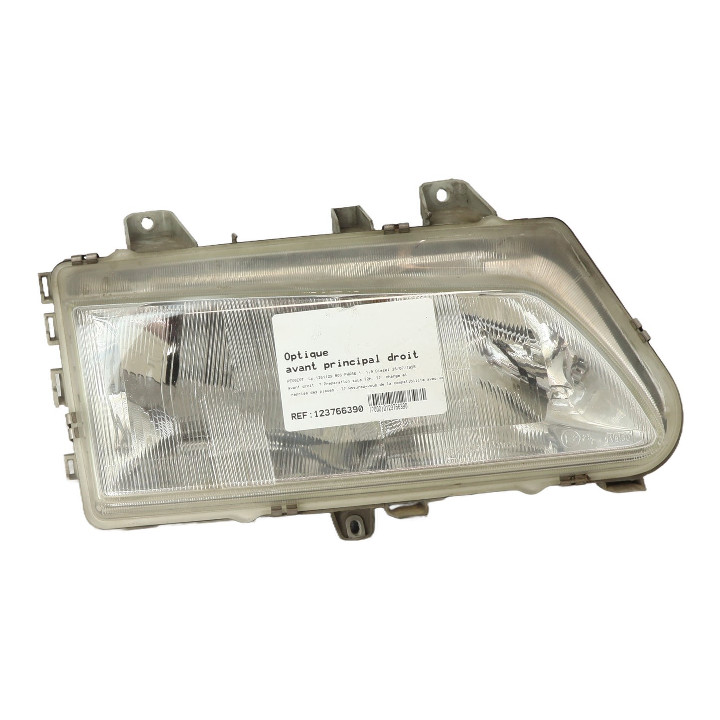 Optique avant principal droit (feux)(phare) - PEUGEOT 806 PHASE 1